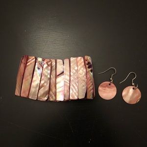 Bracelet and earring set from South Africa